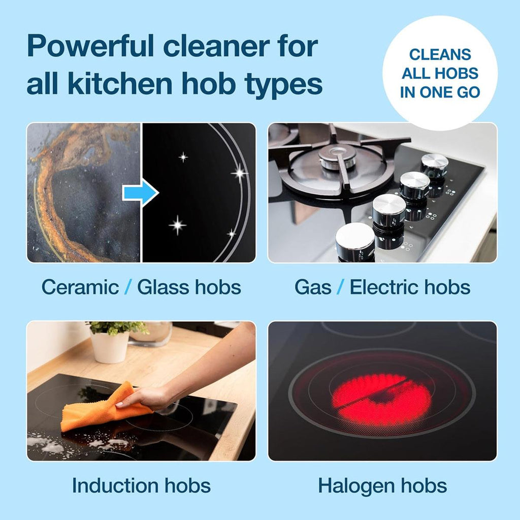 HG Hob Cleaner Spray 500ml for Ceramic Induction Gas & Electric Cooktops Kitchen Grease Remover