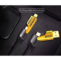 Generic 4-in-1 USB Charging Cable 1.5M USB-A and USB-C to Lightning and USB-C Braided Multi-Connector Lead