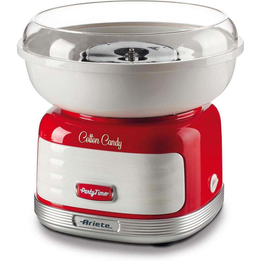 Ariete Party Time Candy Floss Maker 500W Red with Sugar Dispenser and 4 Cones 450W - Red