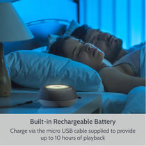 i-box Serene Portable White Noise Machine with Nightlight 15 Sounds 7-Colour RGB Light 2400mAh Rechargeable Battery - Grey
