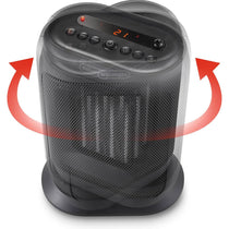 De'Longhi Capsule You&Me Ceramic Fan Heater 2000W Oscillating Remote Control Dark Grey