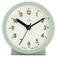 Acctim Gaby Small Analogue Alarm Clock Cool Mint 9cm Round Quartz Bedside Clock with Backlight