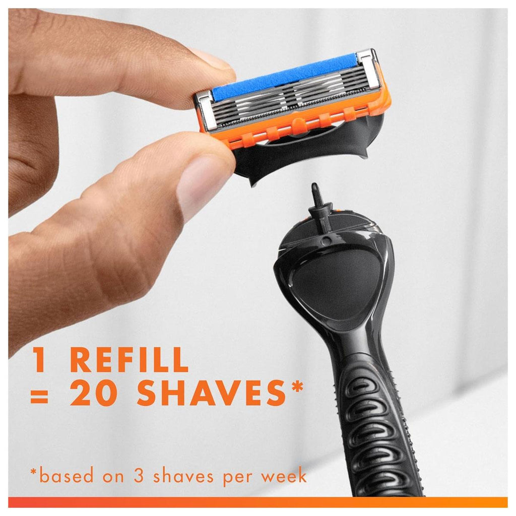 Gillette Fusion5 Power Men's Razor Blade Refills 5 Anti-Friction Blades Precision Trimmer Pack of 4