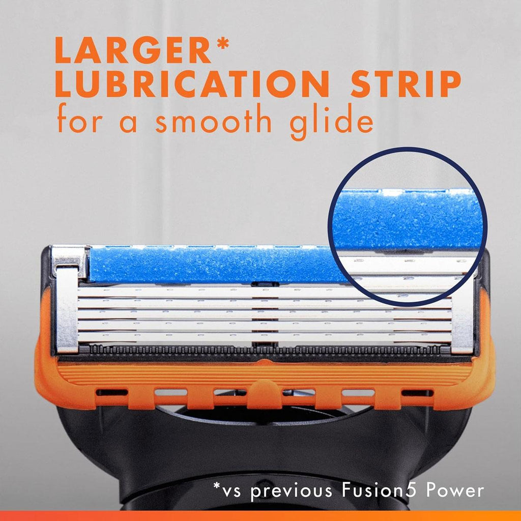 Gillette Fusion5 Power Men's Razor Blade Refills 5 Anti-Friction Blades Precision Trimmer Pack of 4