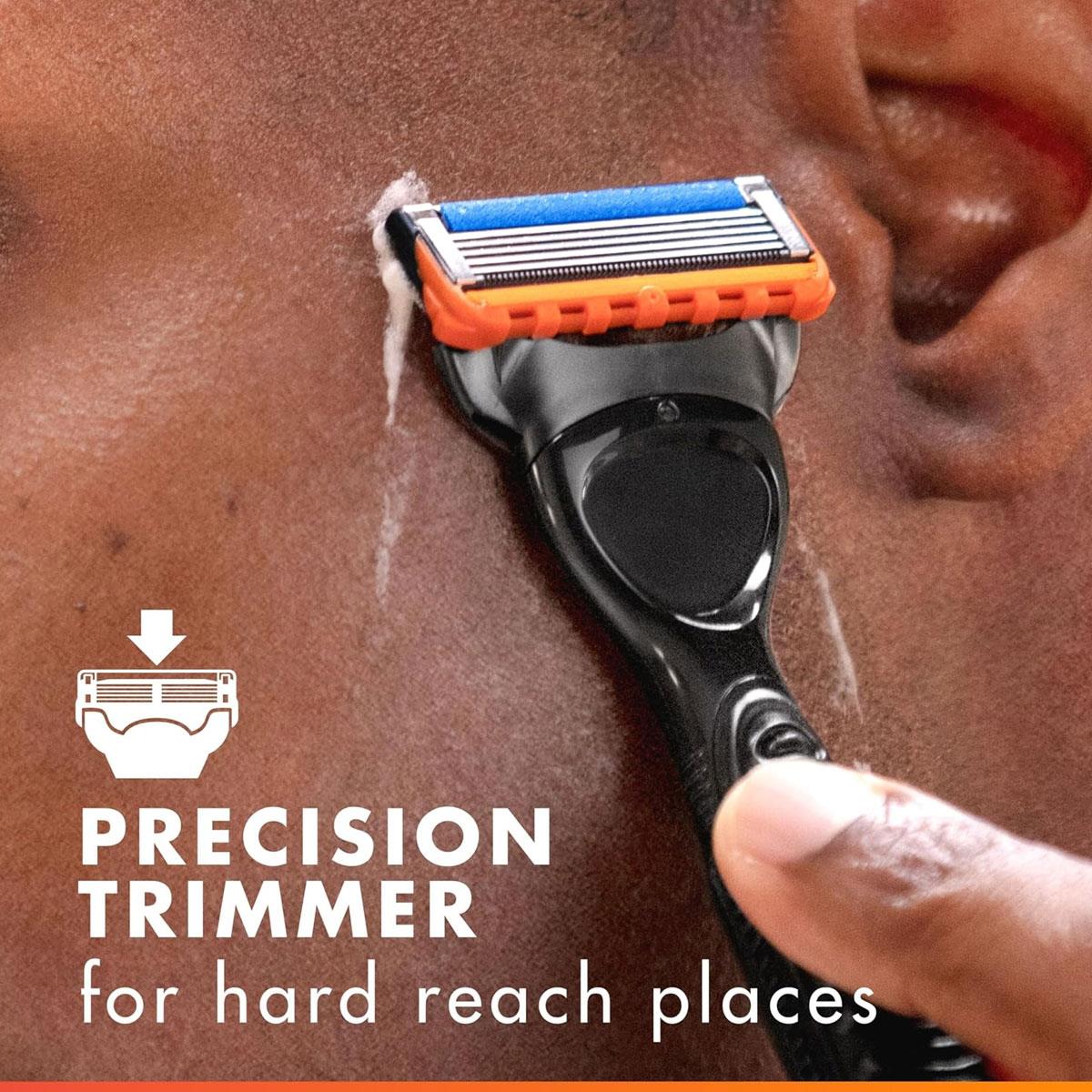 Gillette Fusion5 Power Men's Razor Blade Refills 5 Anti-Friction Blades Precision Trimmer Pack of 4