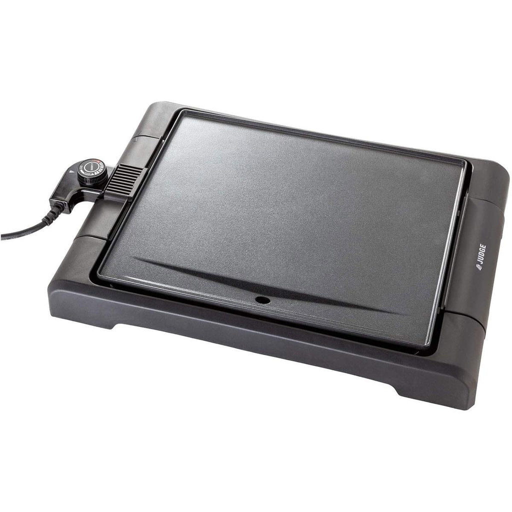 Judge Electricals Table Top Grill Teppanyaki Hot Plate Black