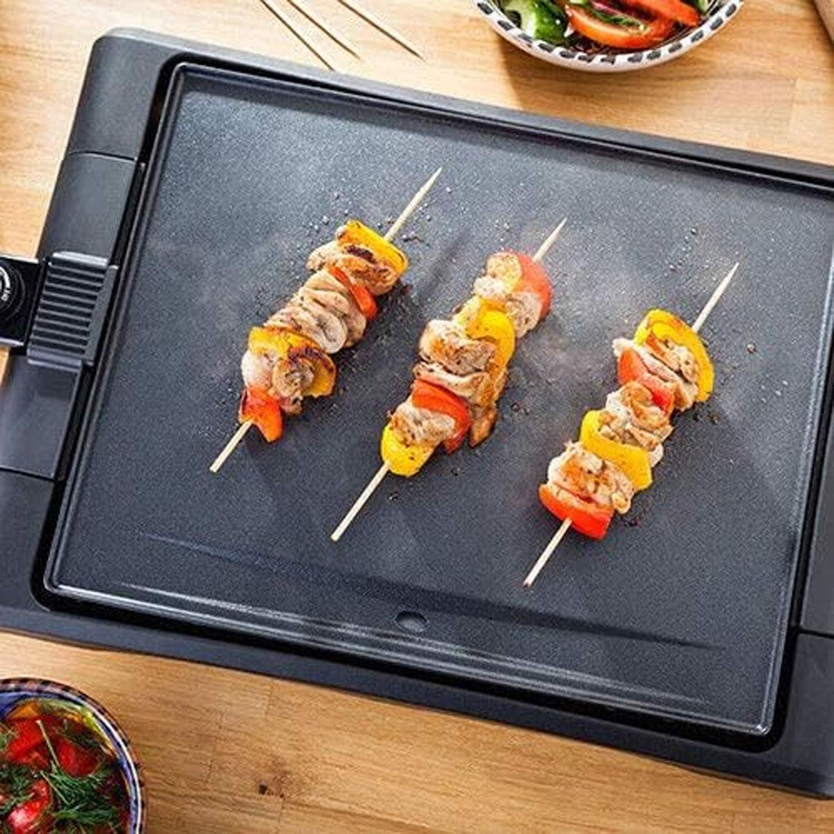 Judge Electricals Table Top Grill Teppanyaki Hot Plate Black