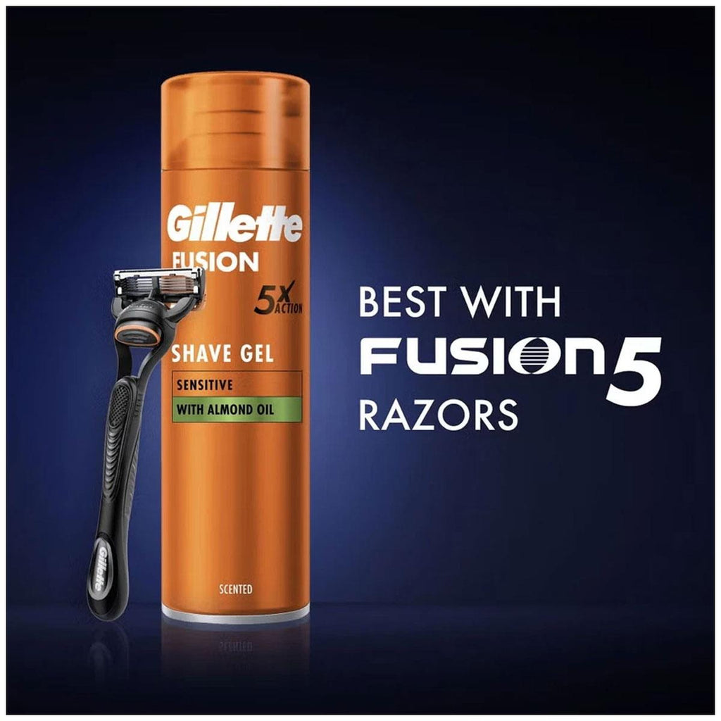 Gillette Fusion Razor & Fusion Shaving Gel 200ml
