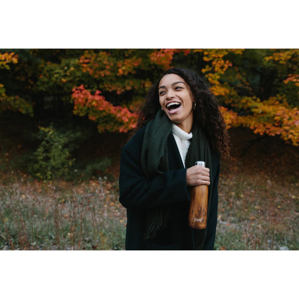 S'well Teakwood Vacuum Insulated Water Bottle 500ml