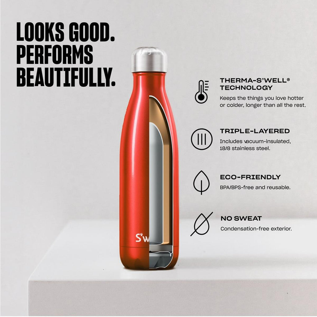 S'well Teakwood Vacuum Insulated Water Bottle 500ml
