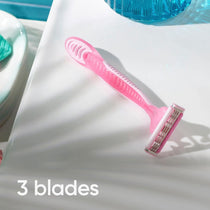 Gillette Simply Venus 3 Disposable Women's Razors 3-Blade Lubricating Strip Pack of 6