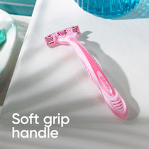 Gillette Simply Venus 3 Disposable Women's Razors 3-Blade Lubricating Strip Pack of 6