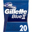 Gillette Blue II Disposable Men's Razors Twin-Blade Shaving System 20 Pack Blue