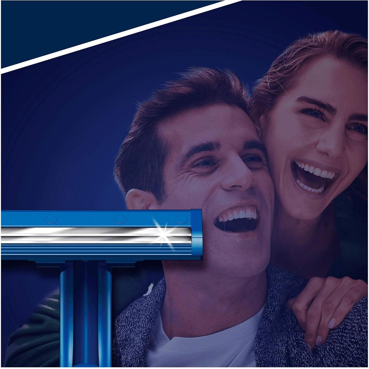 Gillette Blue II Disposable Men's Razors Twin-Blade Shaving System 20 Pack Blue