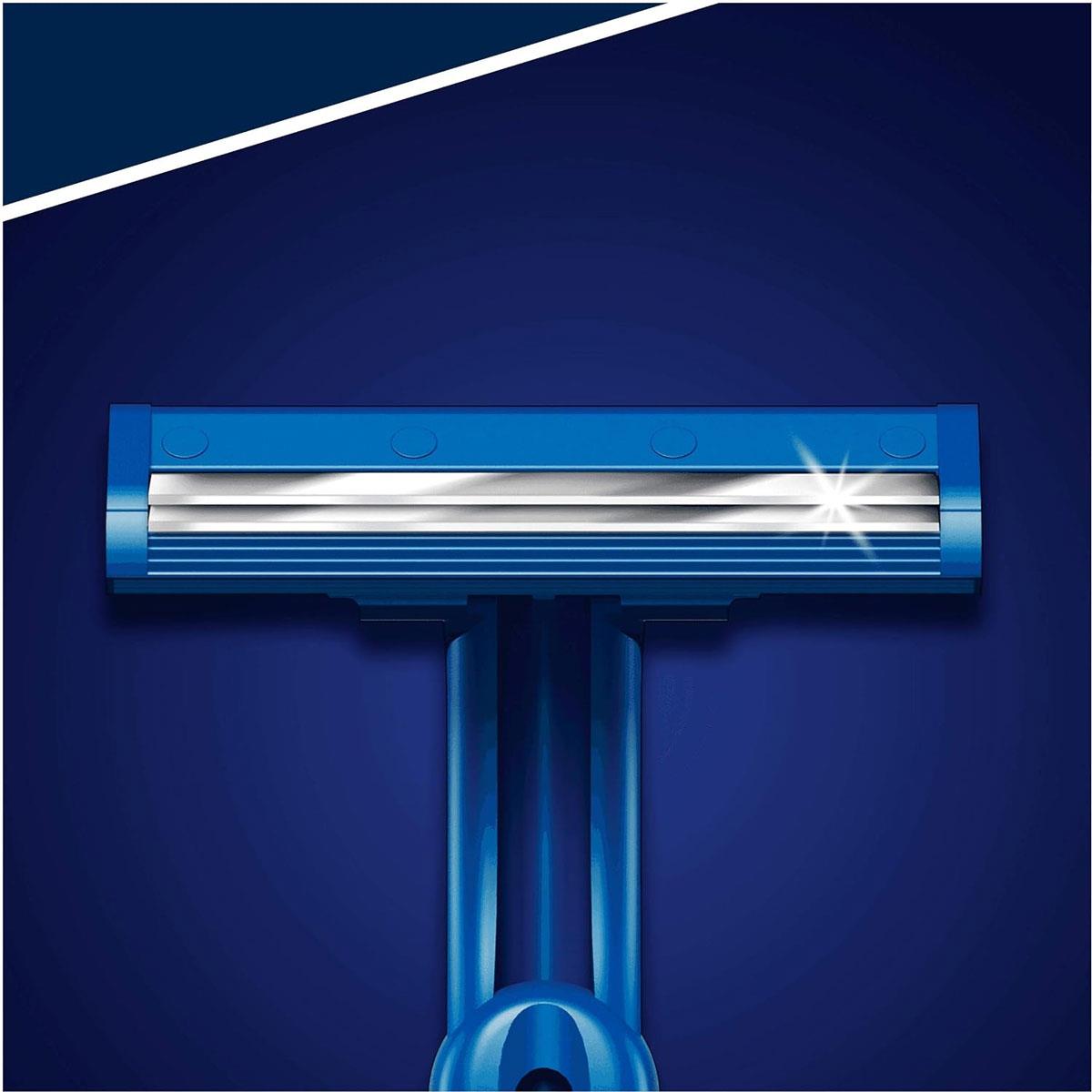 Gillette Blue II Disposable Men's Razors Twin-Blade Shaving System 20 Pack Blue