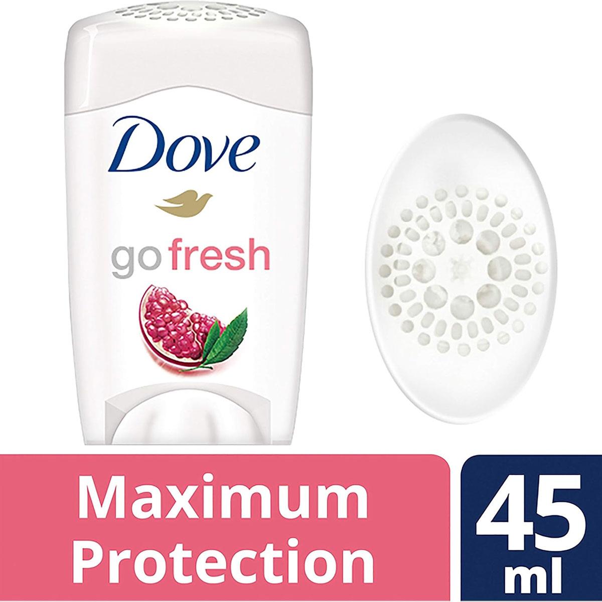 Dove Maximum Protection Go Fresh Anti-Perspirant Deodorant Stick Pomegranate and Lemon Verbena 45ml