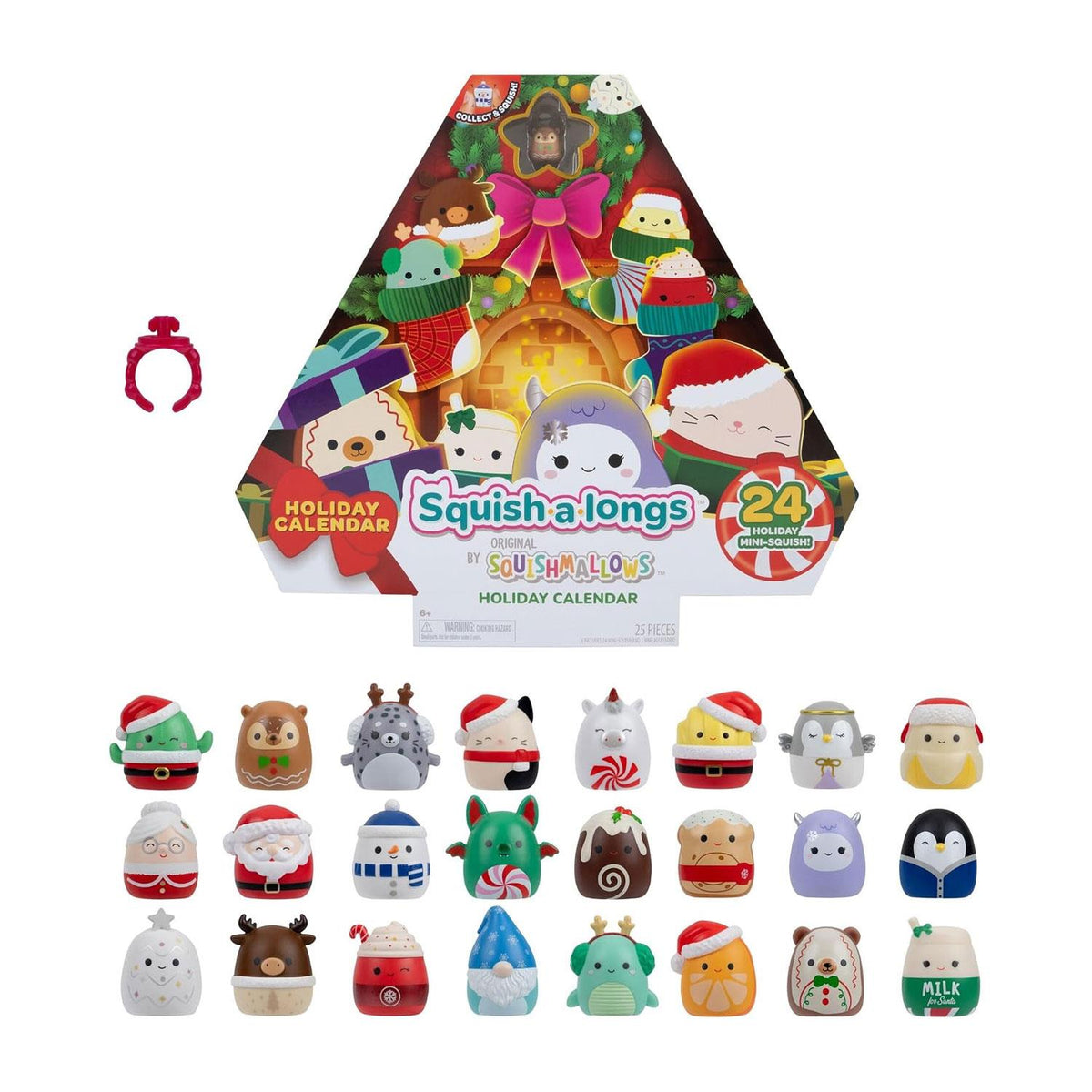 Squishmallows Squish-a-longs Holiday 2026 Advent Calendar Toy Figure Playset