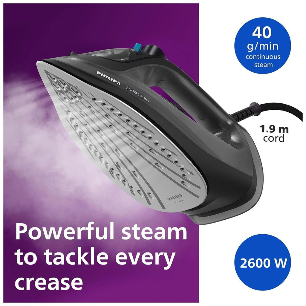 Philips 3000 Series Steam Iron Grey/Black