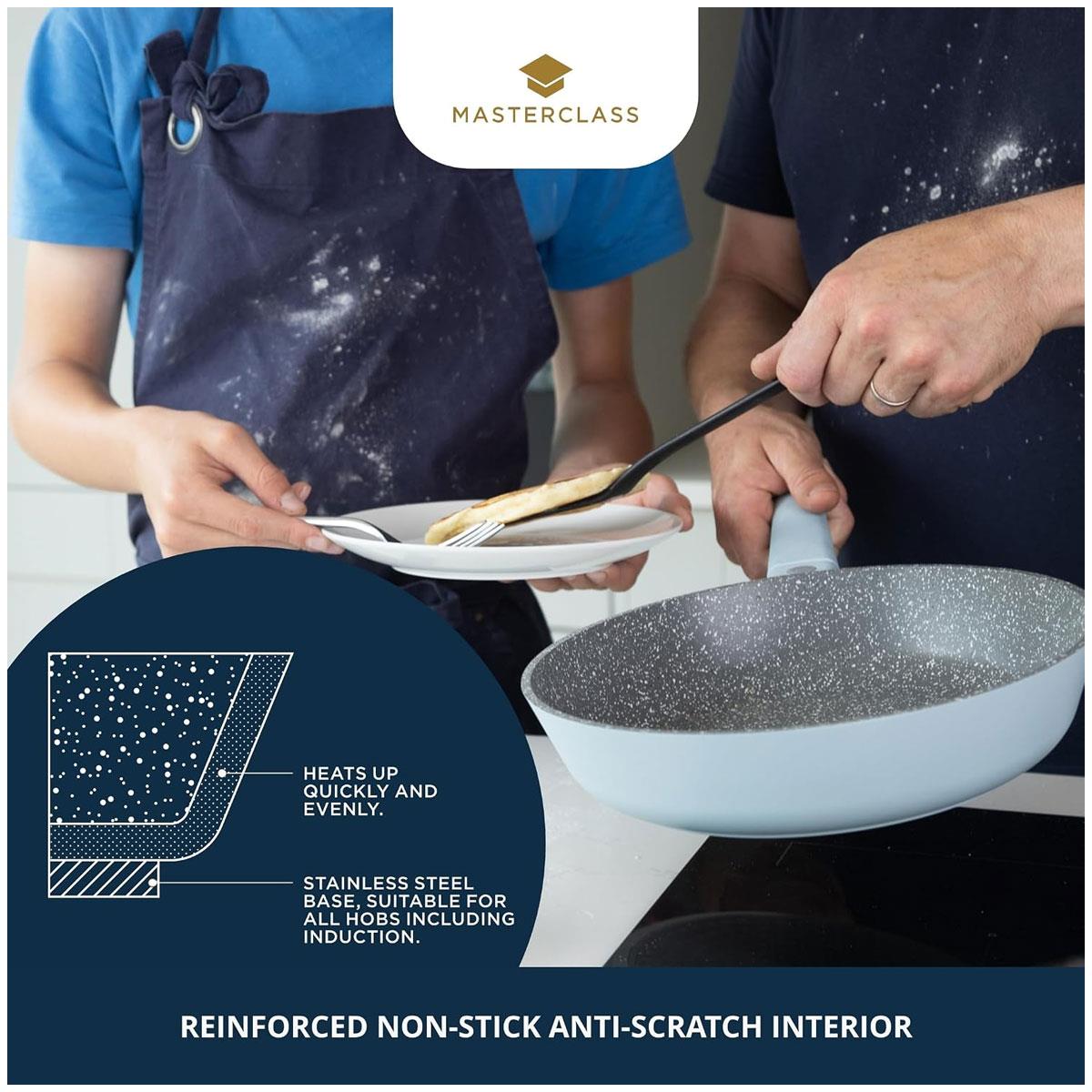 MasterClass Frying Pan 26cm Sky Blue