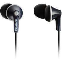 Panasonic Wired In-Ear Earphones 9mm Dynamic Drivers 3.5mm Jack 1.1m Cable Black