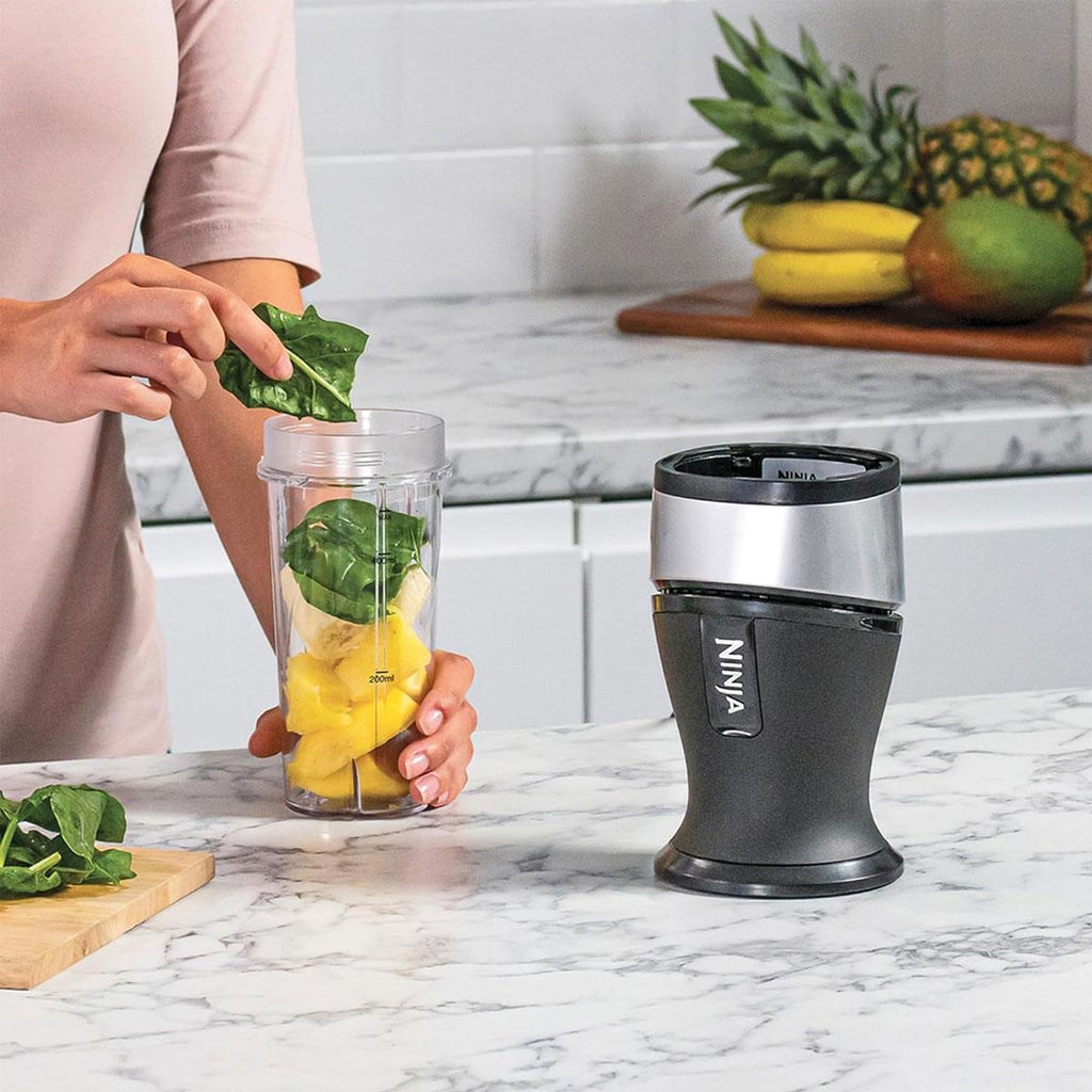 Ninja Nutri Slim Personal Blender and Smoothie Maker 700W 2 x 470ml Cups Black and Silver