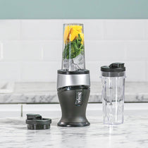 Ninja Nutri Slim Personal Blender and Smoothie Maker 700W 2 x 470ml Cups Black and Silver