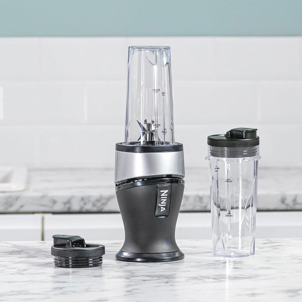 Ninja Nutri Slim Personal Blender and Smoothie Maker 700W 2 x 470ml Cups Black and Silver