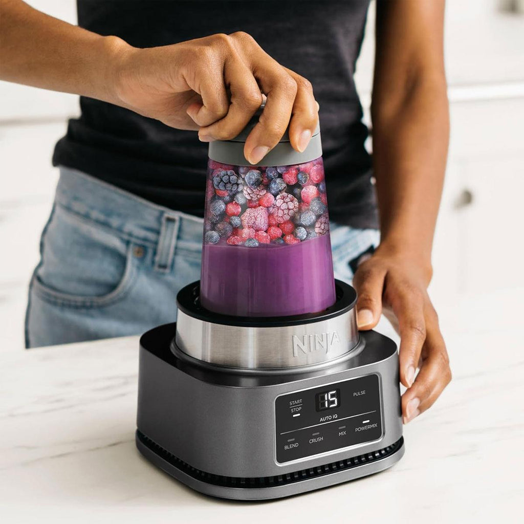 Ninja Foodi Power Nutri Blender 2-in-1 1100W 700ml Cup 400ml Bowl Auto-iQ Silver