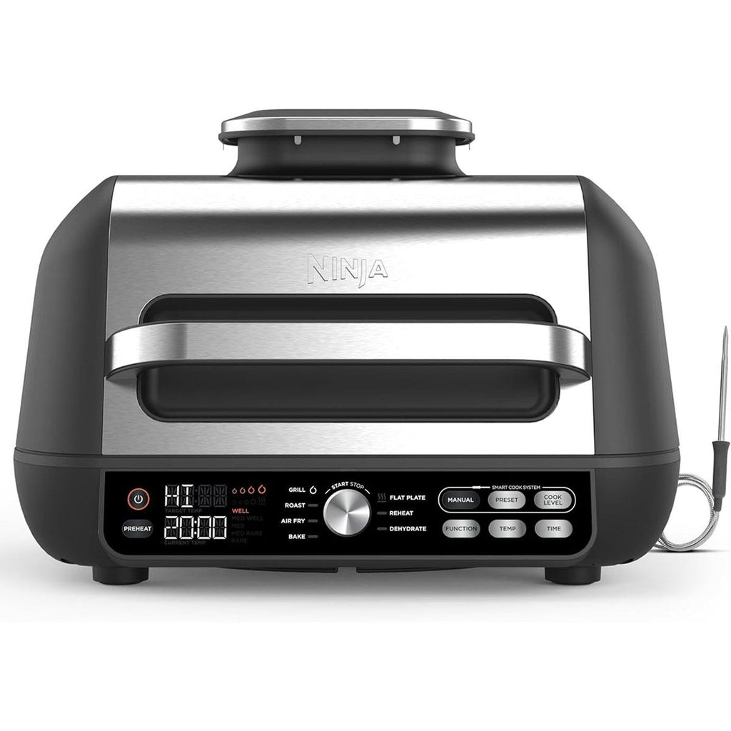 Ninja Foodi MAX Pro Health Grill Flat Plate and Air Fryer 2460W 3.8L 7 Cooking Functions Black/Silver