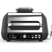 Ninja Foodi MAX Pro Health Grill Flat Plate and Air Fryer 2460W 3.8L 7 Cooking Functions Black/Silver