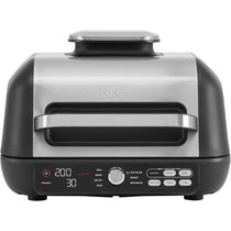 Ninja Foodi MAX Pro Health Grill Flat Plate and Air Fryer 2460W 3.8L 7 Cooking Functions Black/Silver