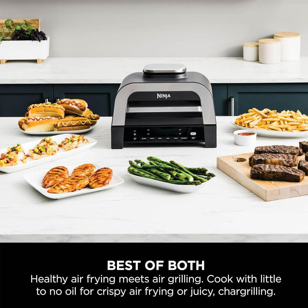 Ninja Foodi 6-in-1 MAX Indoor Grill and Air Fryer 3.8L 1760W Smart Cook Probe Grey/Silver