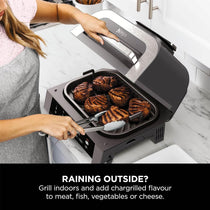 Ninja Foodi 6-in-1 MAX Indoor Grill and Air Fryer 3.8L 1760W Smart Cook Probe Grey/Silver