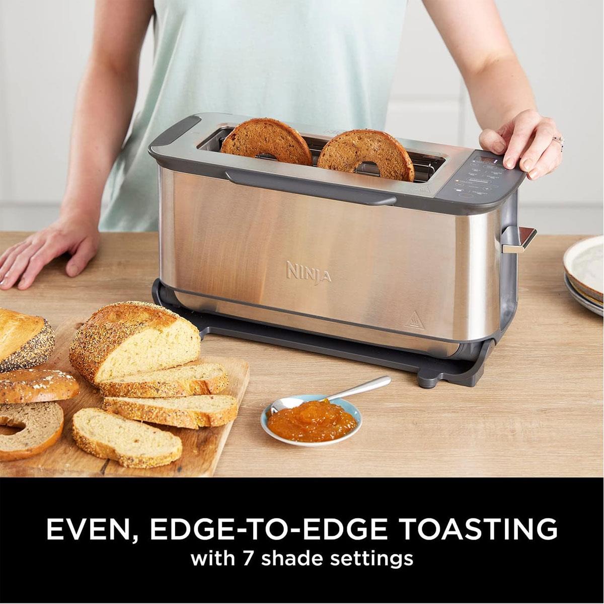 Ninja Foodi 3-in-1 Toaster Grill and Panini Press 2400W Stainless Steel 7 Cooking Functions