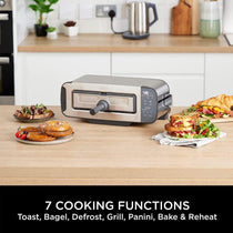 Ninja Foodi 3-in-1 Toaster Grill and Panini Press 2400W Stainless Steel 7 Cooking Functions