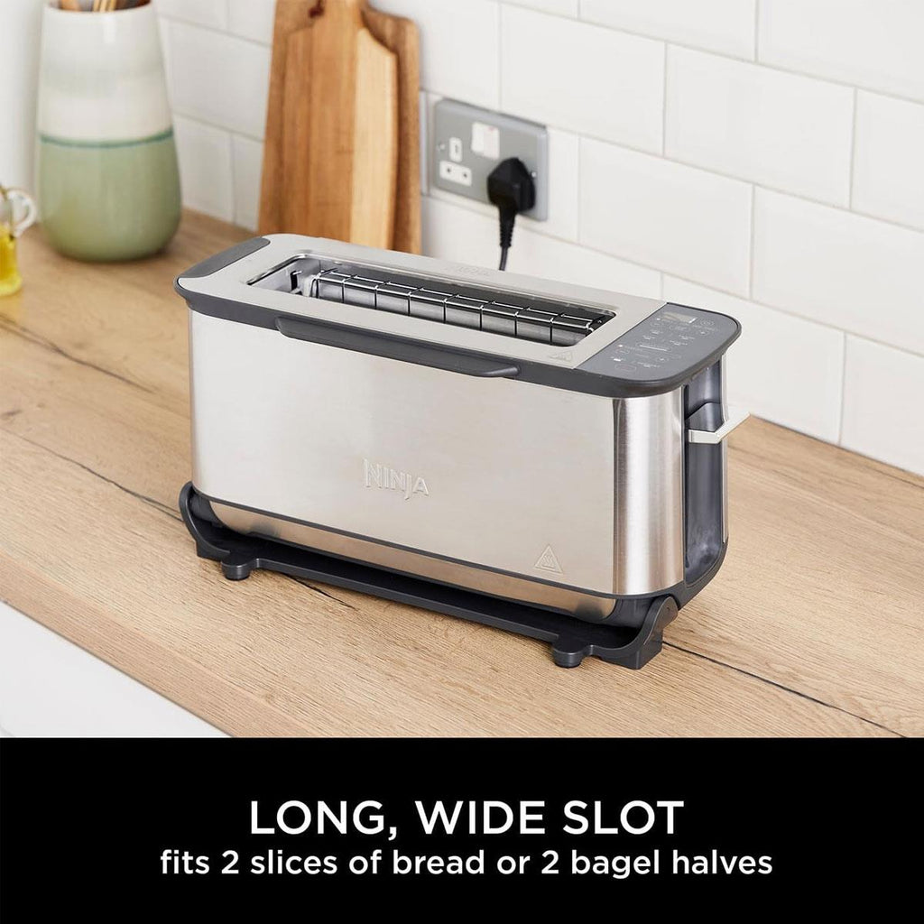 Ninja Foodi 3-in-1 Toaster Grill and Panini Press 2400W Stainless Steel 7 Cooking Functions