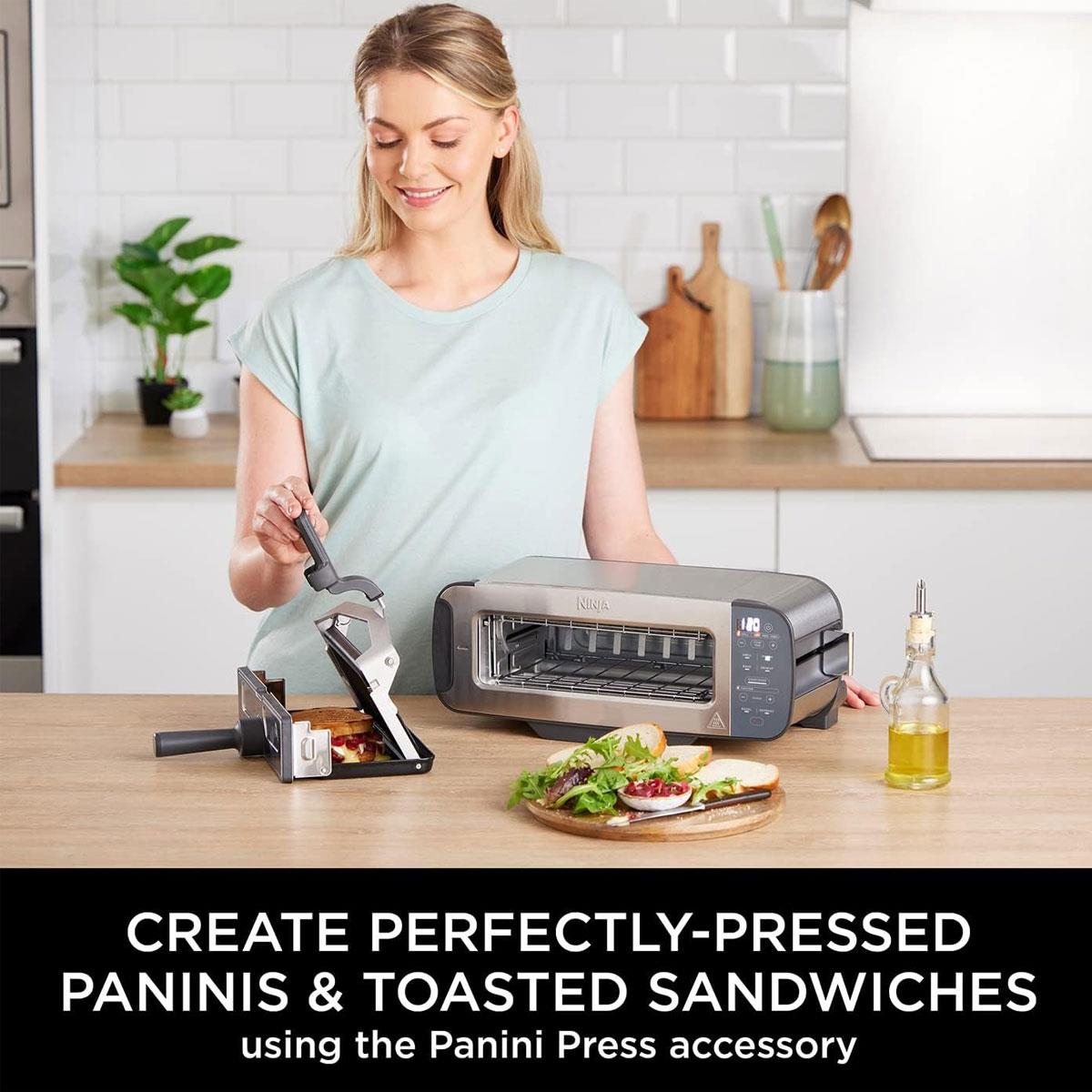 Ninja Foodi 3-in-1 Toaster Grill and Panini Press 2400W Stainless Steel 7 Cooking Functions