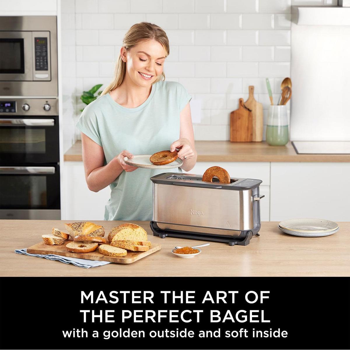 Ninja Foodi 3-in-1 Toaster Grill and Panini Press 2400W Stainless Steel 7 Cooking Functions
