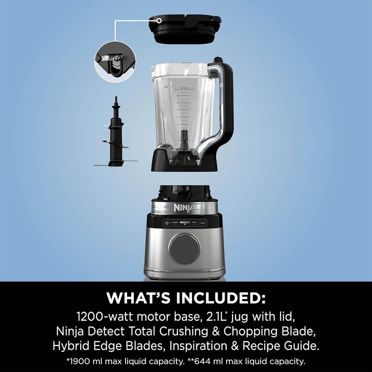 Ninja Detect Power Blender Pro 1200W 2.1L Jug BlendSense Technology Black
