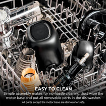 Ninja Cold Press Juicer 150W 700ml Juice Jug 1.1L Pulp Container Anti-Clog Filter Grey & Black