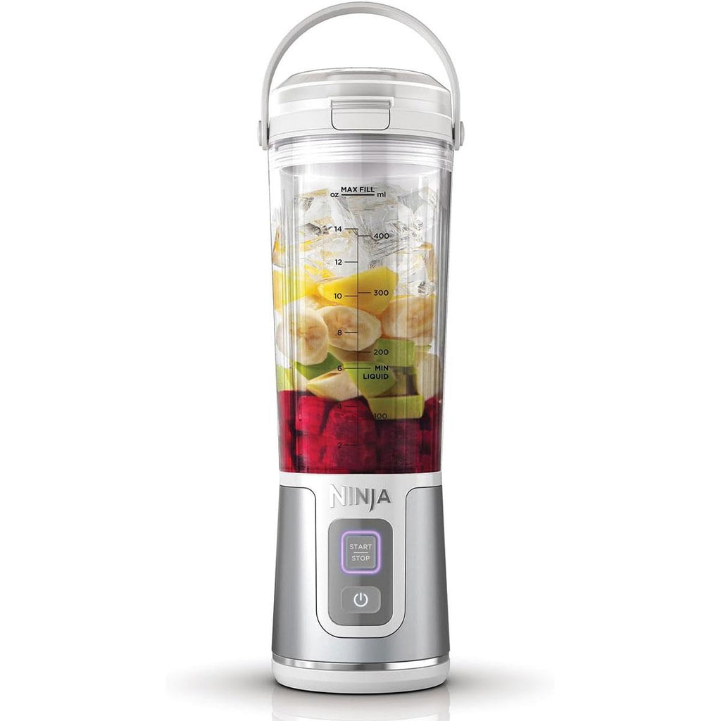 Ninja Blast Cordless Portable Blender 530ml USB-C Rechargeable Stainless Steel Blades White