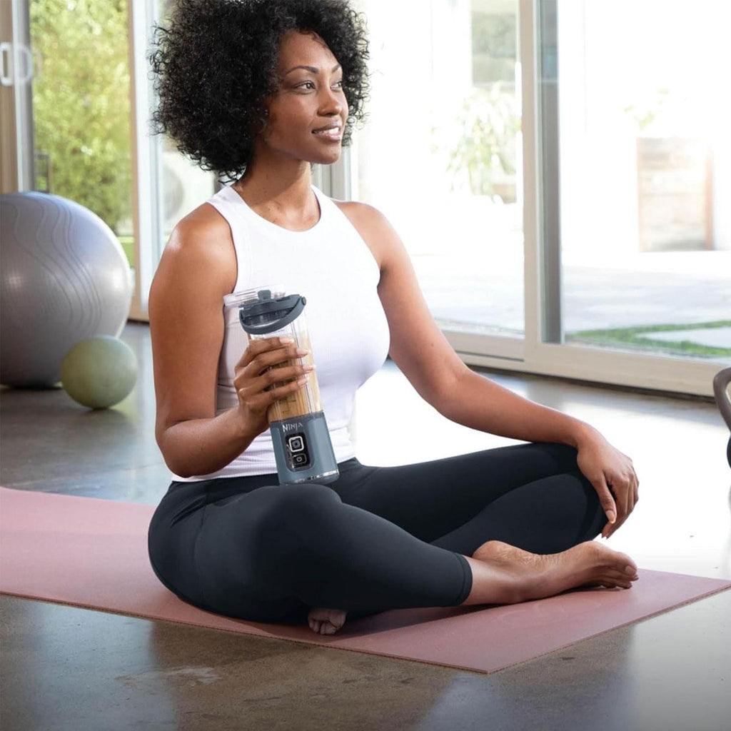 Ninja Blast Cordless Portable Blender Mini Rechargeable Personal Smoothie Maker 530ml USB-C Rechargeable Stainless Steel Blades Denim Blue
