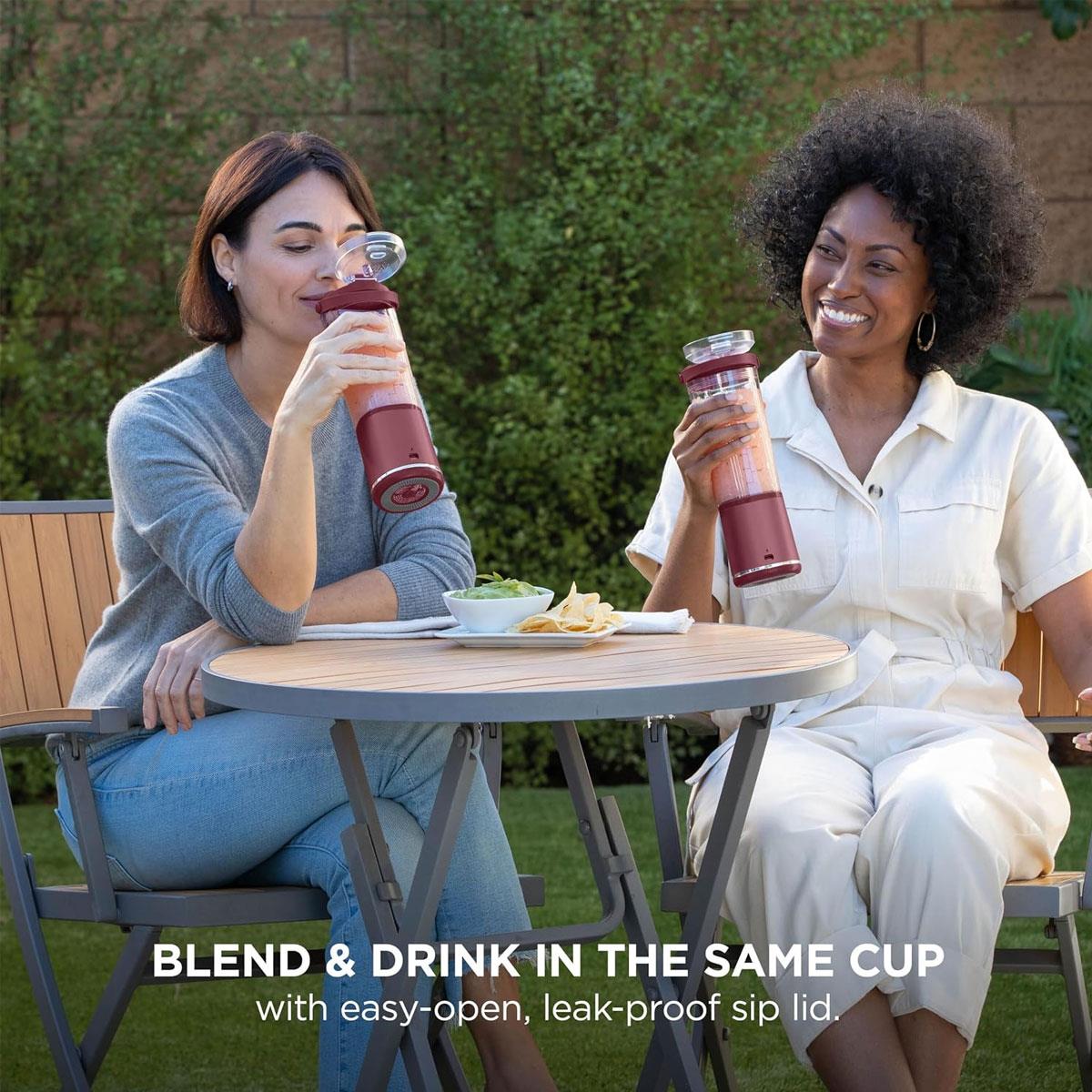 Ninja Blast Cordless Portable Blender 530ml USB-C Rechargeable Cranberry Red