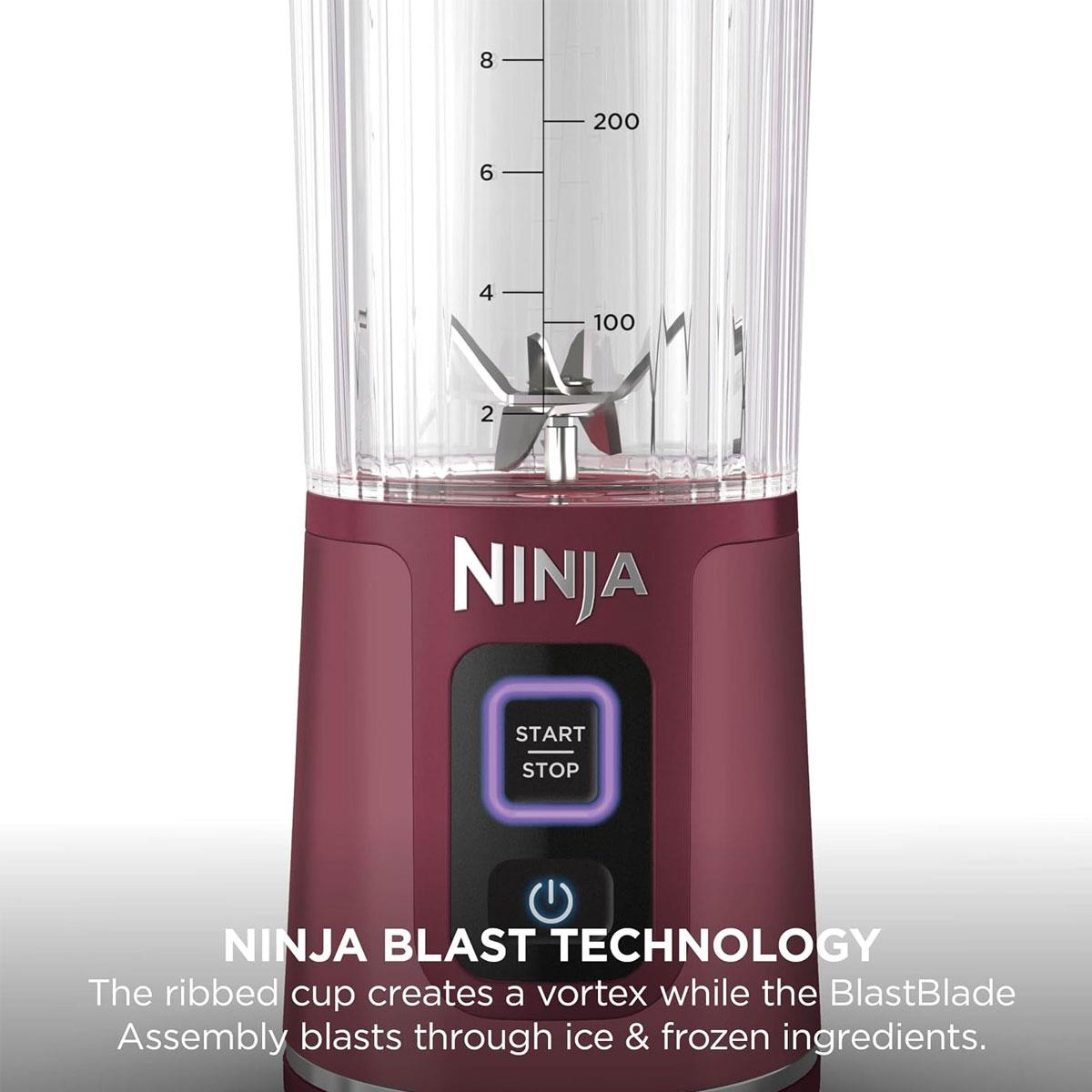 Ninja Blast Cordless Portable Blender 530ml USB-C Rechargeable Cranberry Red