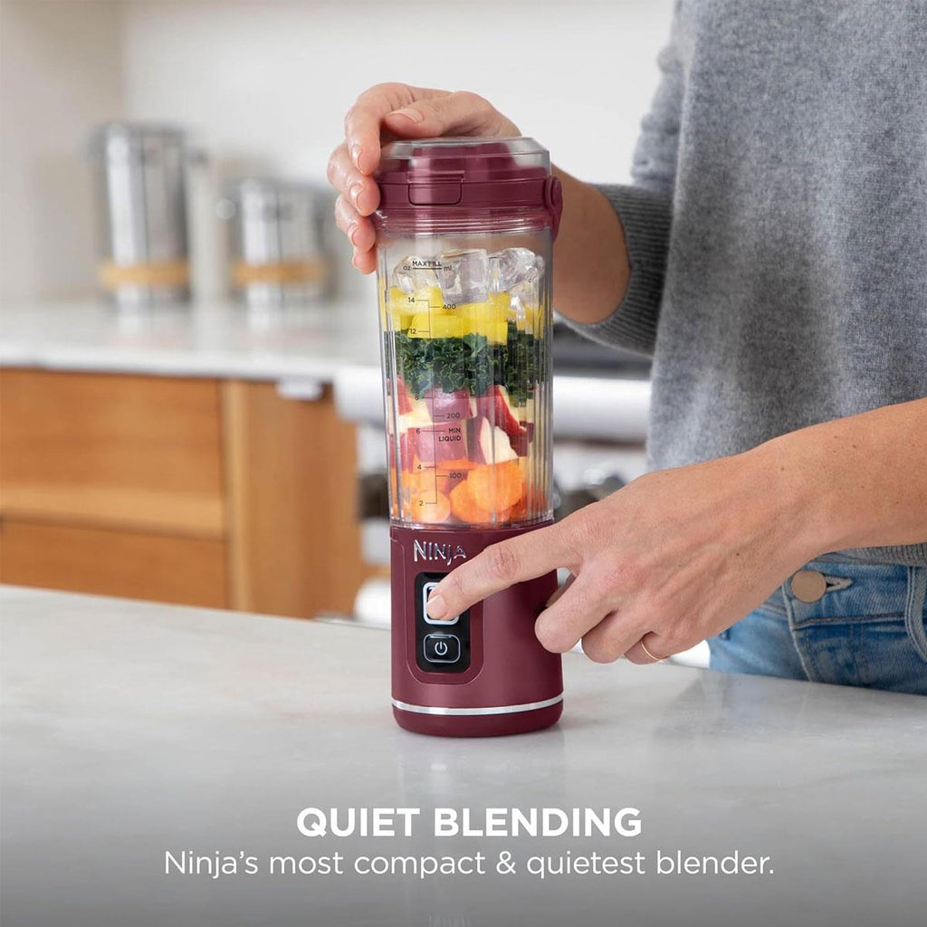 Ninja Blast Cordless Portable Blender 530ml USB-C Rechargeable Cranberry Red