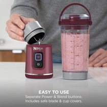 Ninja Blast Cordless Portable Blender 530ml USB-C Rechargeable Cranberry Red
