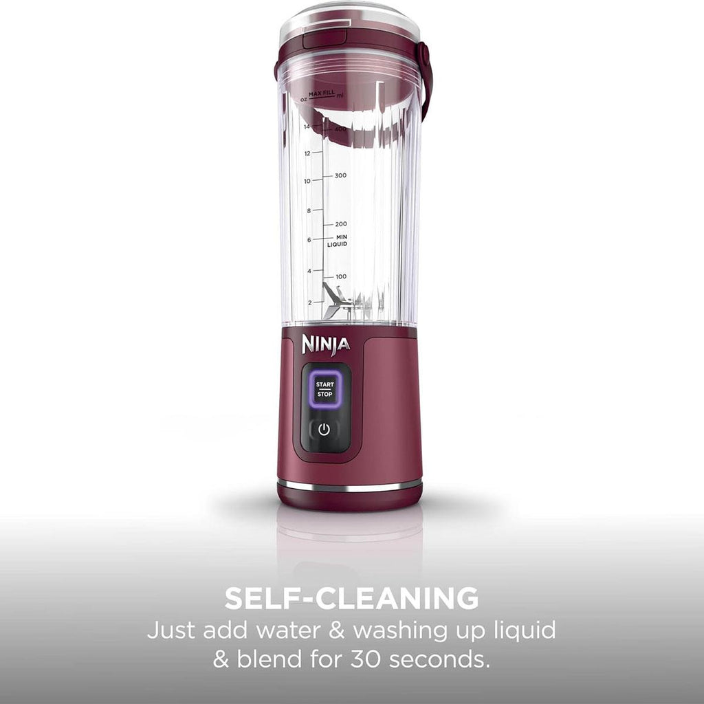 Ninja Blast Cordless Portable Blender 530ml USB-C Rechargeable Cranberry Red