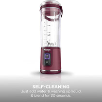 Ninja Blast Cordless Portable Blender 530ml USB-C Rechargeable Cranberry Red