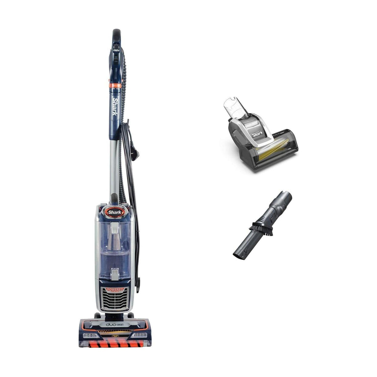 Shark Upright Vacuum Cleaner 750W 0.83L Anti Hair Wrap DuoClean Powered Lift-Away Navy & Orange