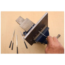 Hilka 5 Piece Diamond File Set for Glass Ceramics Tungsten Carbide and Hardened Steel with Pouch